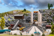 Faller 222228 - N - Betonmischwerk mit Kies-Verladesilo